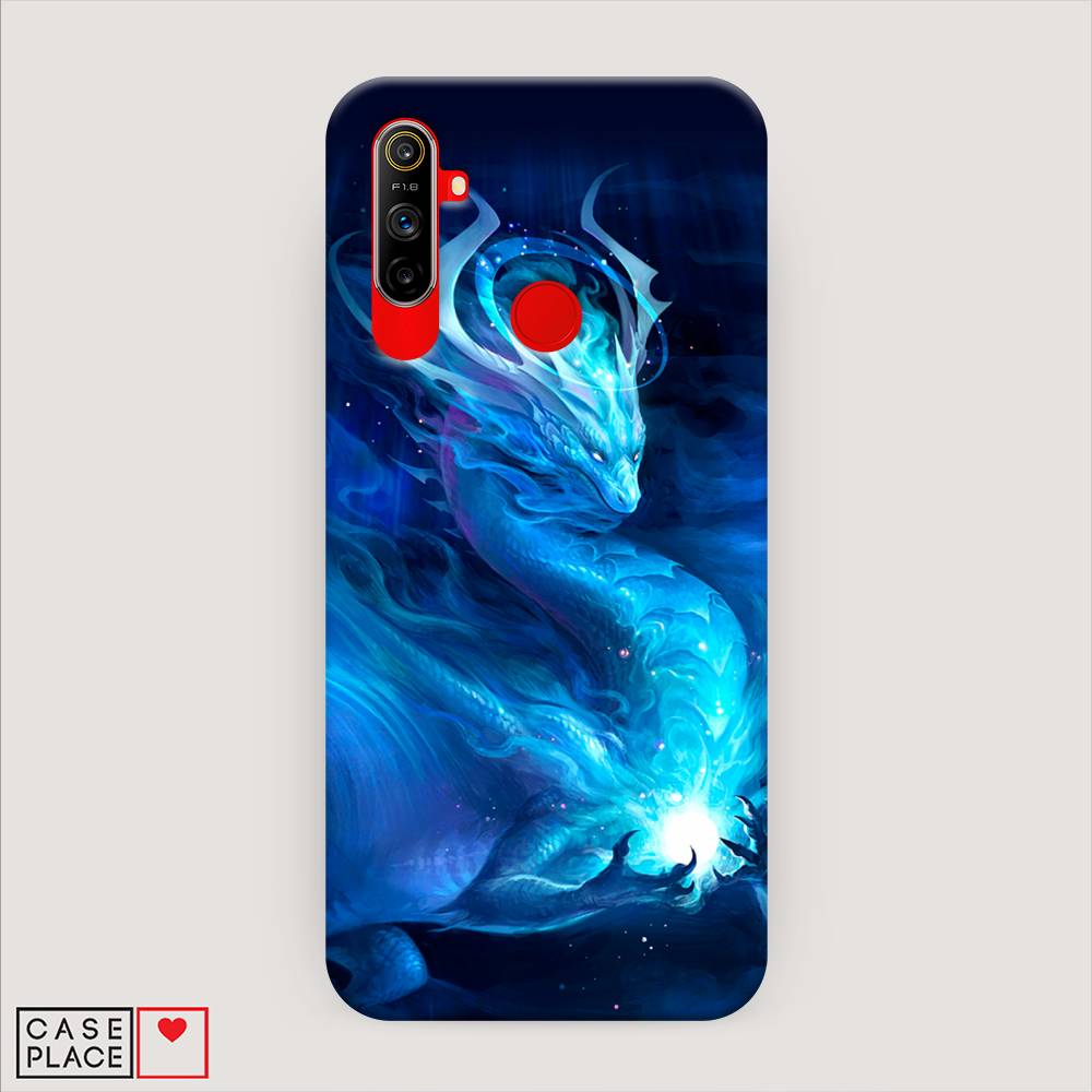 

Пластиковый чехол "Лунный дракон" на Realme C3, 253020-1