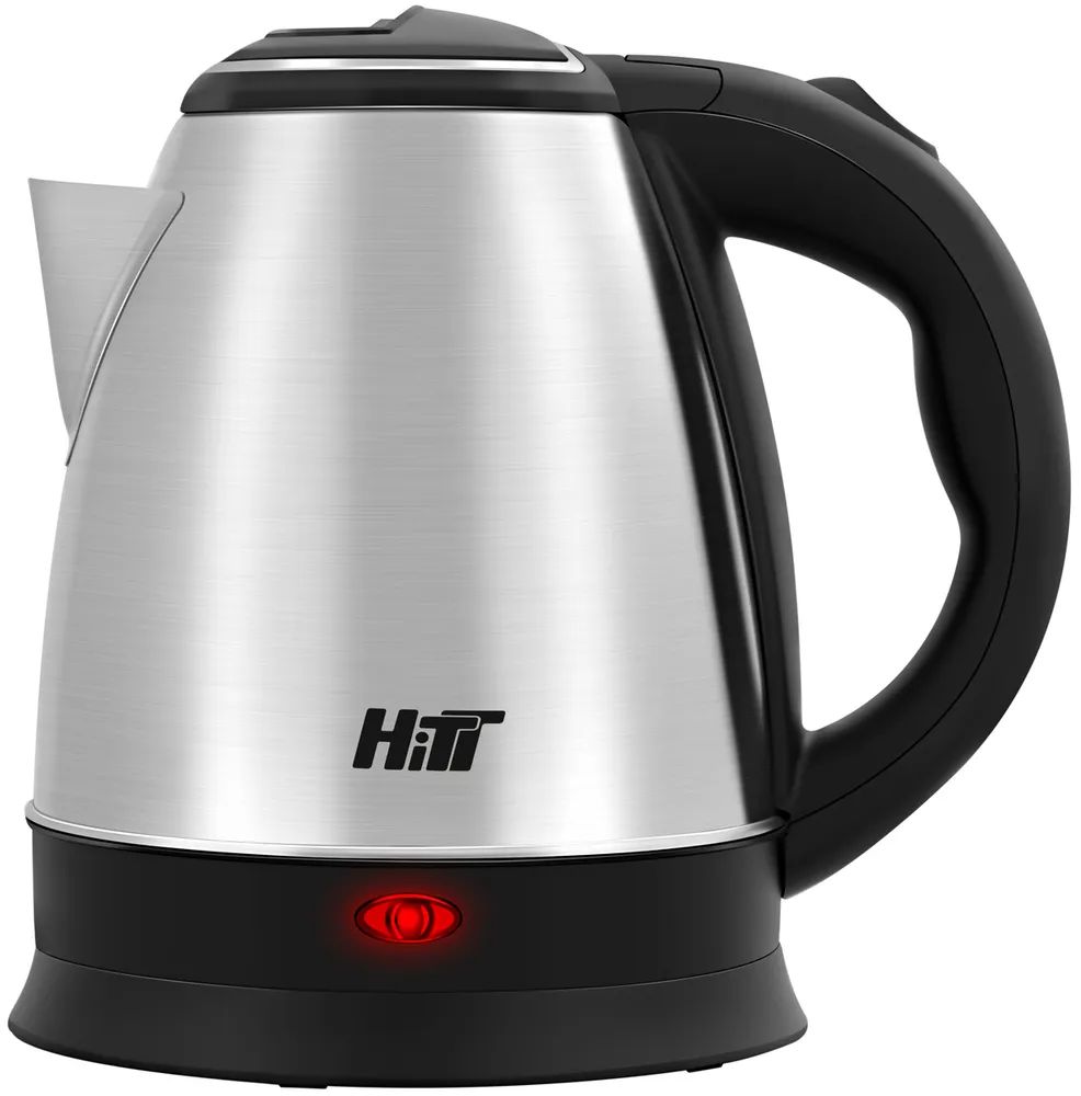 Чайник электрический Hitt HTE-5001 1.5 л серебристый чайник электрический hitt hte 5007 1 8 л золотистый
