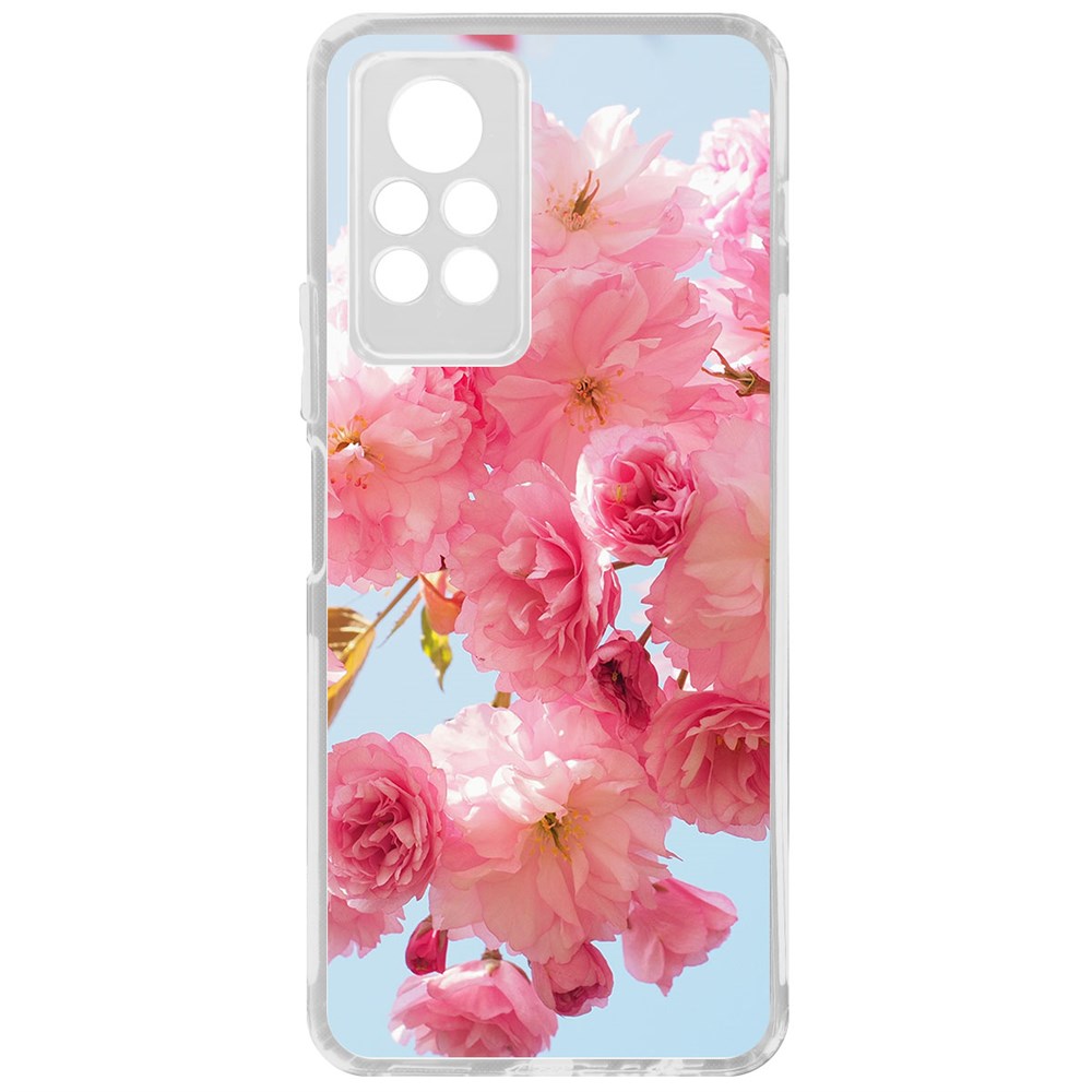 Чехол-накладка Krutoff Clear Case Сакура для Infinix Note 11 Pro