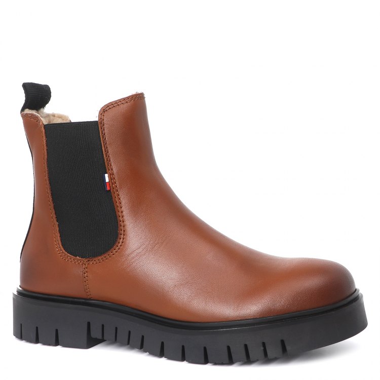 фото Женские ботинки челси tommy jeans warm lined chelsea boot en0en01166 коричневый р.41 eu