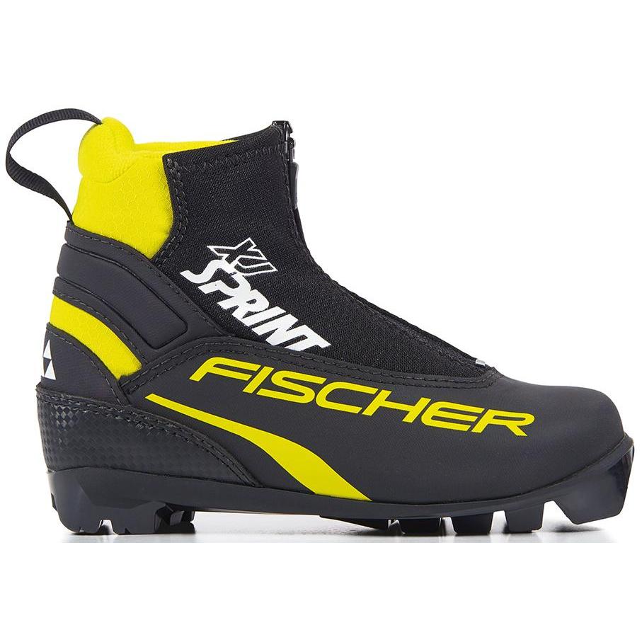 фото Ботинки для беговых лыж fischer xj sprint 2020, black/yellow, 30
