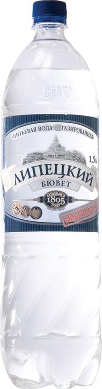 Минеральная вода Липецкий Бювет (без газа) 1,5л х 6шт