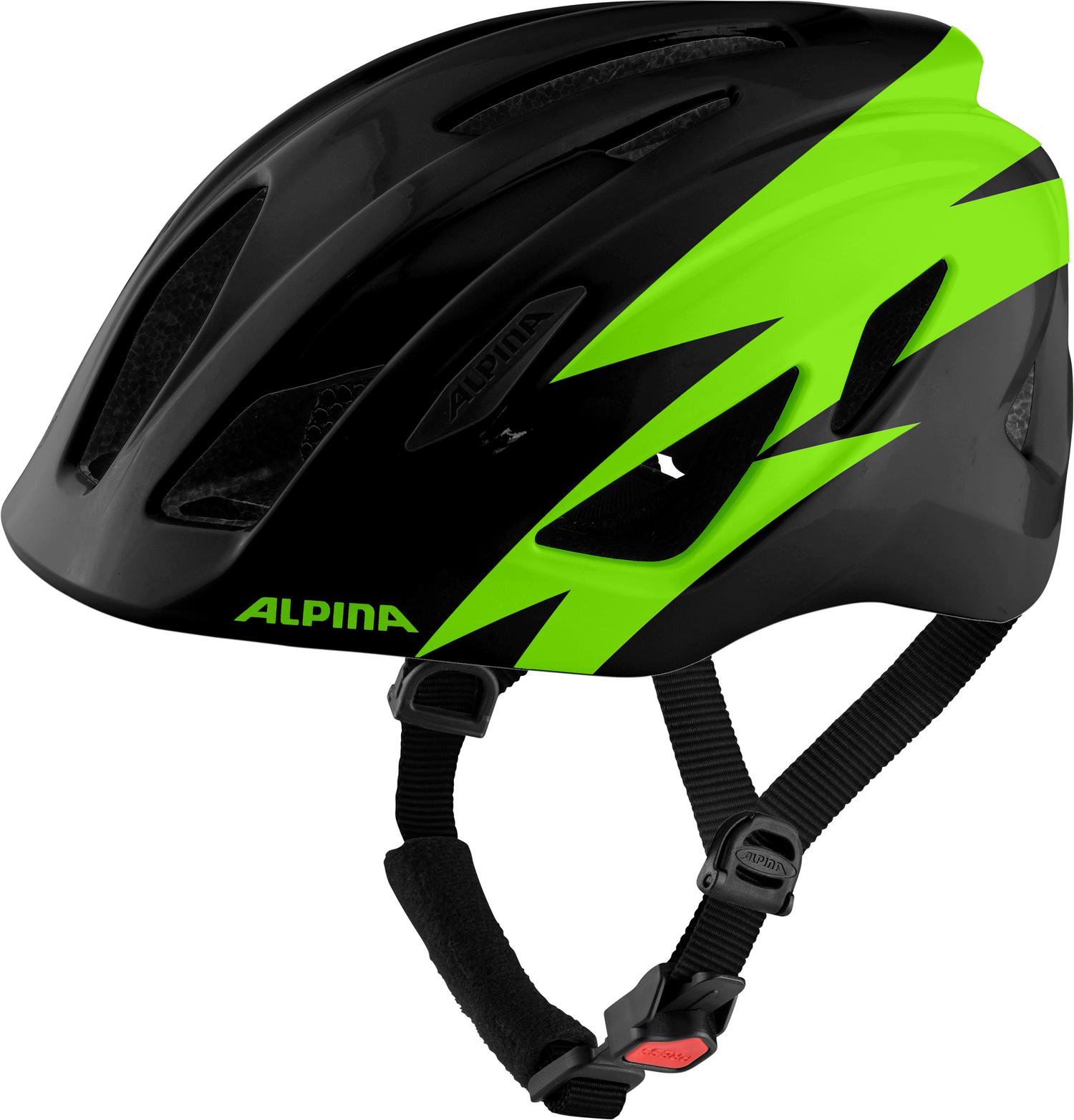 фото Велошлем alpina 2021 pico black/green gloss (см:50-55)