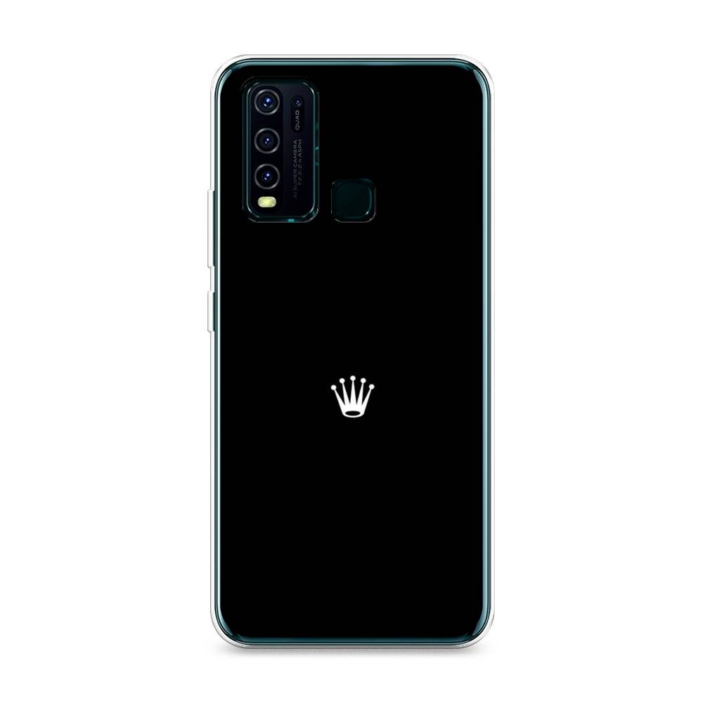 

Чехол Awog на Vivo Y30/Y50 "Белая корона на черном фоне", Разноцветный, 262650-7