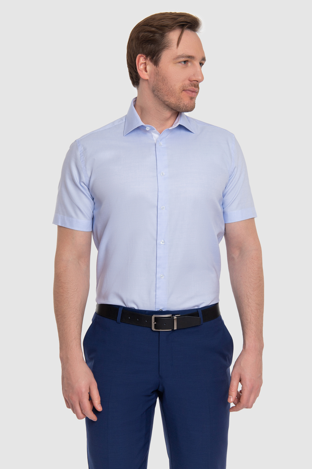 

Рубашка мужская Kanzler 20S-JP/BL14/F/1 голубая 47, 20S-JP/BL14/F/1