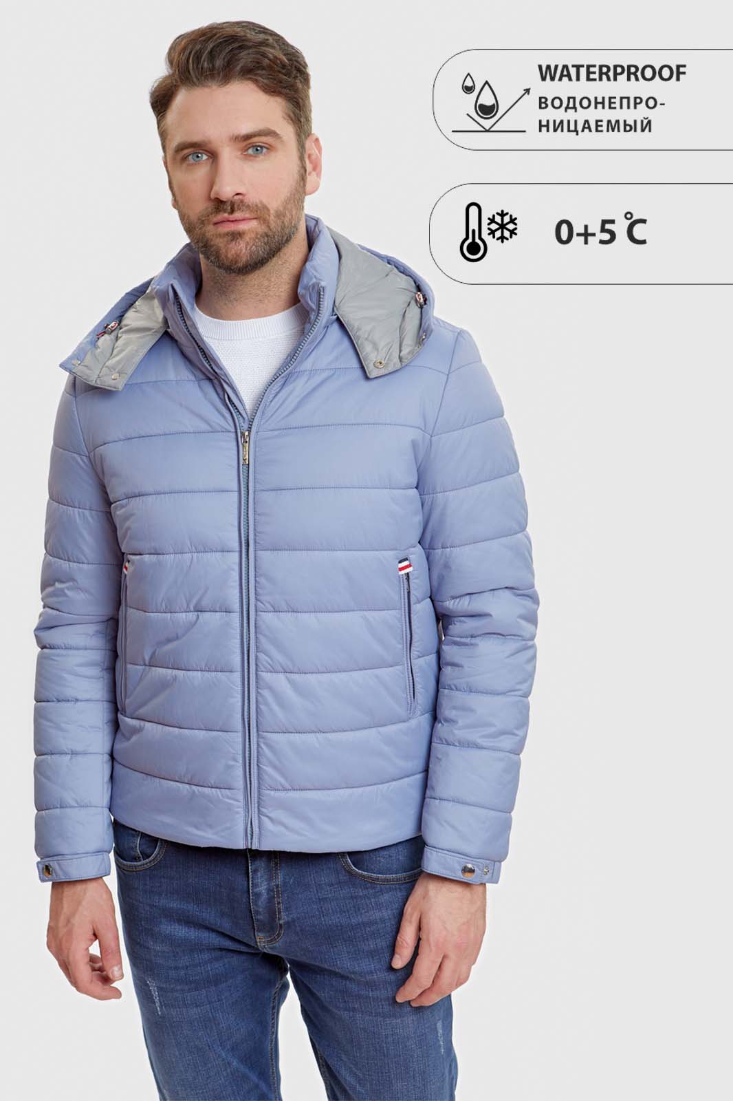 

Куртка мужская Kanzler 20S-JP/BL14/F/1 голубая 54 RU, 20S-JP/BL14/F/1