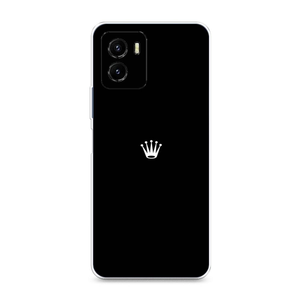 фото Силиконовый чехол "белая корона на черном фоне" на vivo y10 awog
