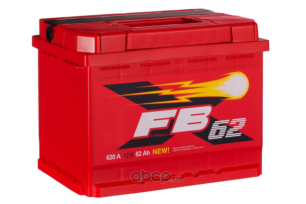 

Аккумулятор Fb 62 А/Ч Обратная R+ 242X175X175 En620 А 1Шт FB 6CT62VLRLB