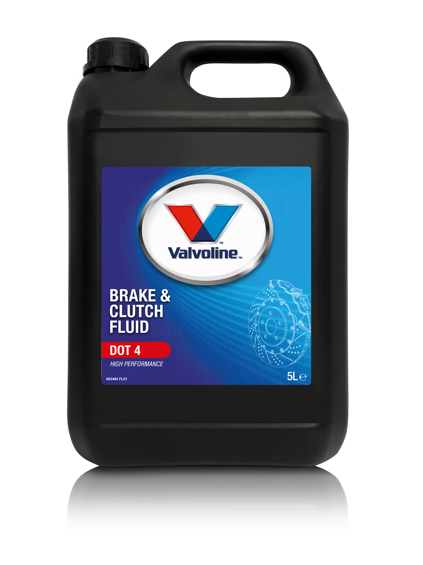 Тормозная жидкость VALVOLINE BRAKE & CLUTCH FLUID DOT 4, 5л