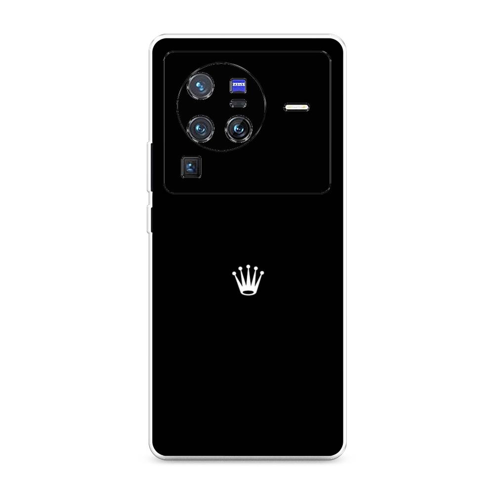

Чехол Awog на Vivo X80 Pro "Белая корона на черном фоне", Разноцветный, 266650-7