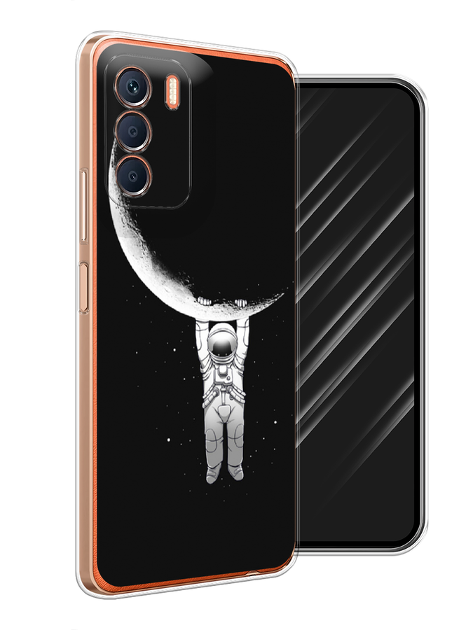 

Чехол Awog на Infinix Zero 5G 2023 "Космонавт", Белый;черный, 3104450-4