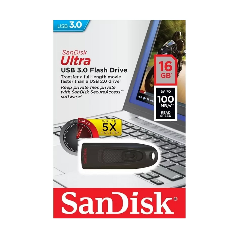 

Флешка SanDisk Ultra 16 ГБ (SDCZ48-016G-U46), Ultra