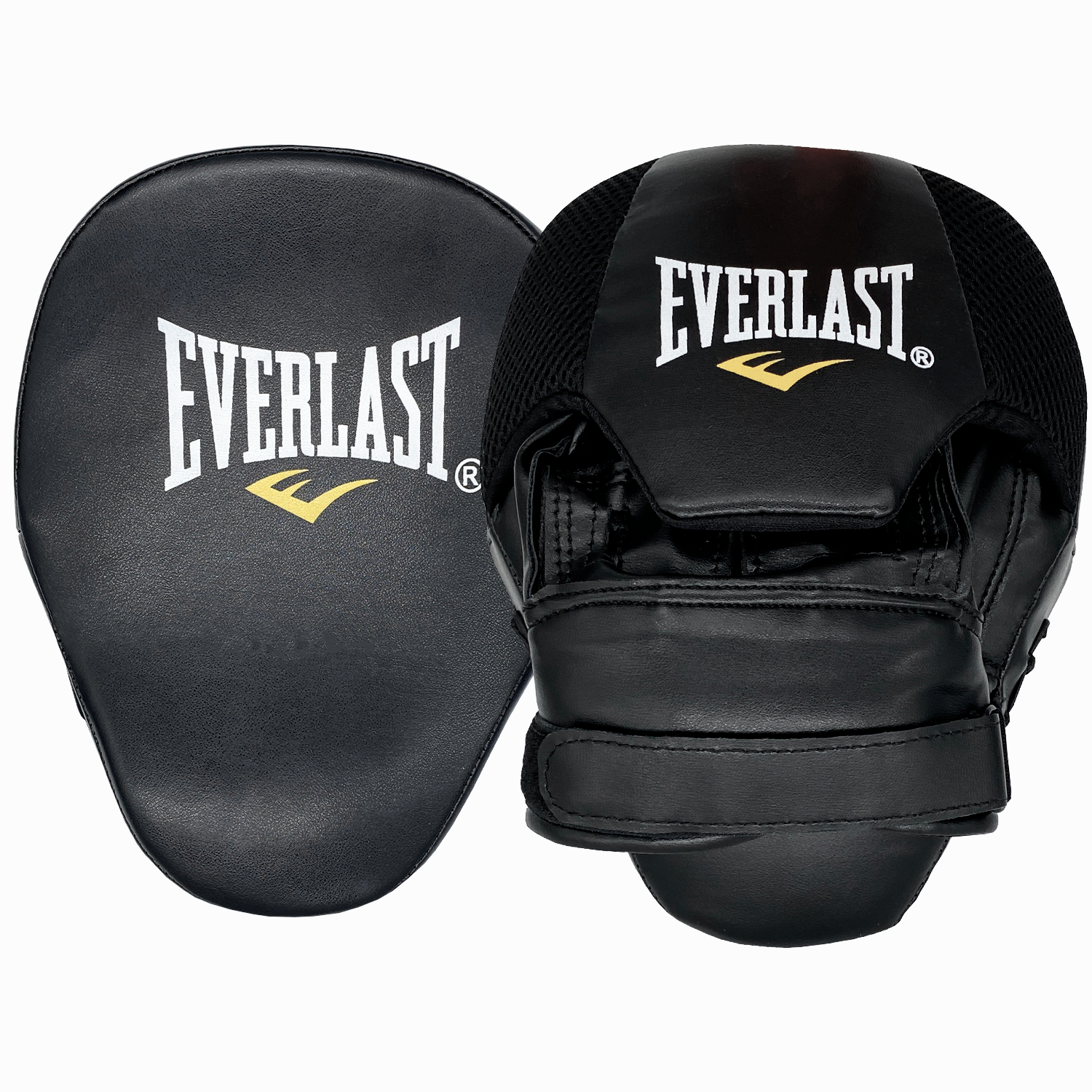 Лапы боксерские Everlast изогнутые, черные, 2 шт.