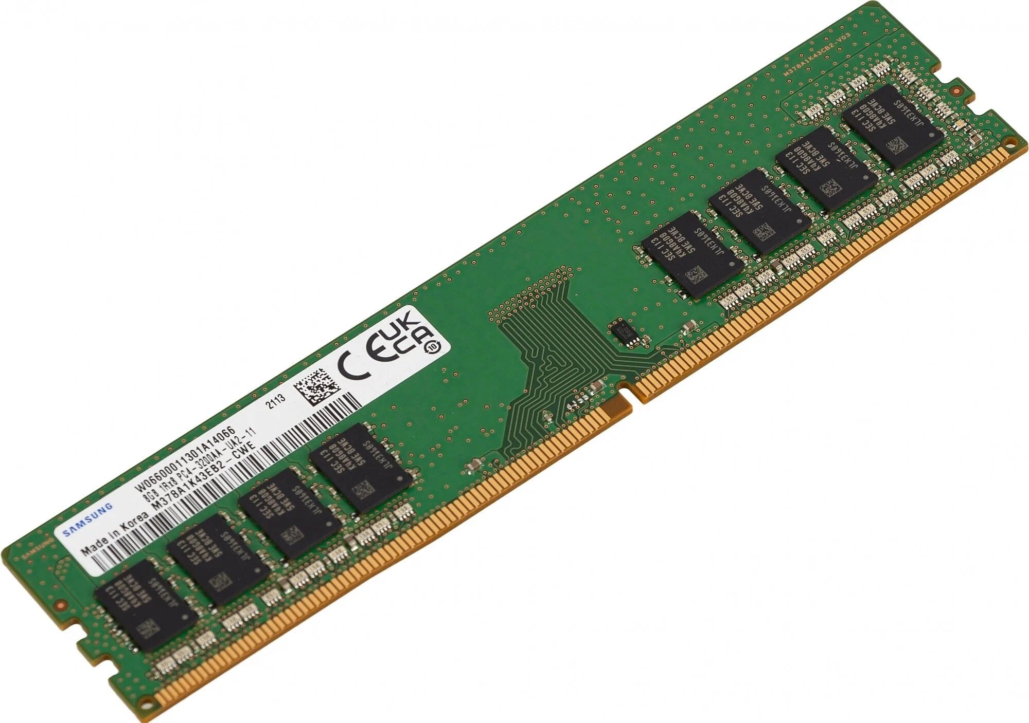 

Оперативная память Samsung DDR4 1x8Gb 3200MHz (M378A1K43EB2-CWED0)