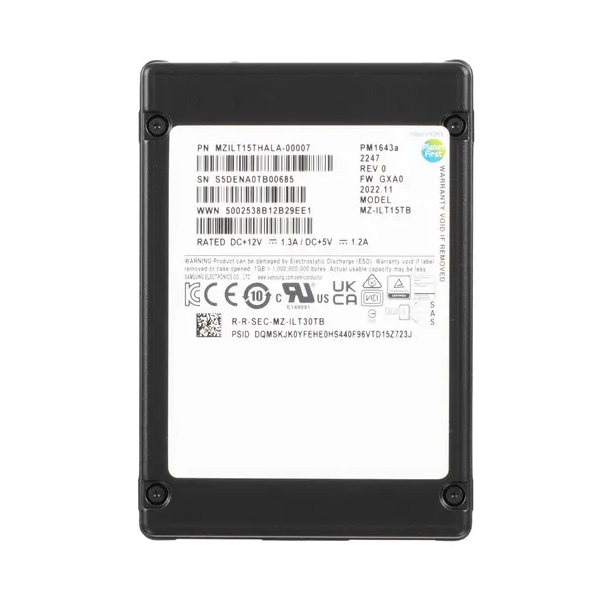 

SSD накопитель Samsung 2.5" 15360 ГБ (MZILT15THALA-00007)