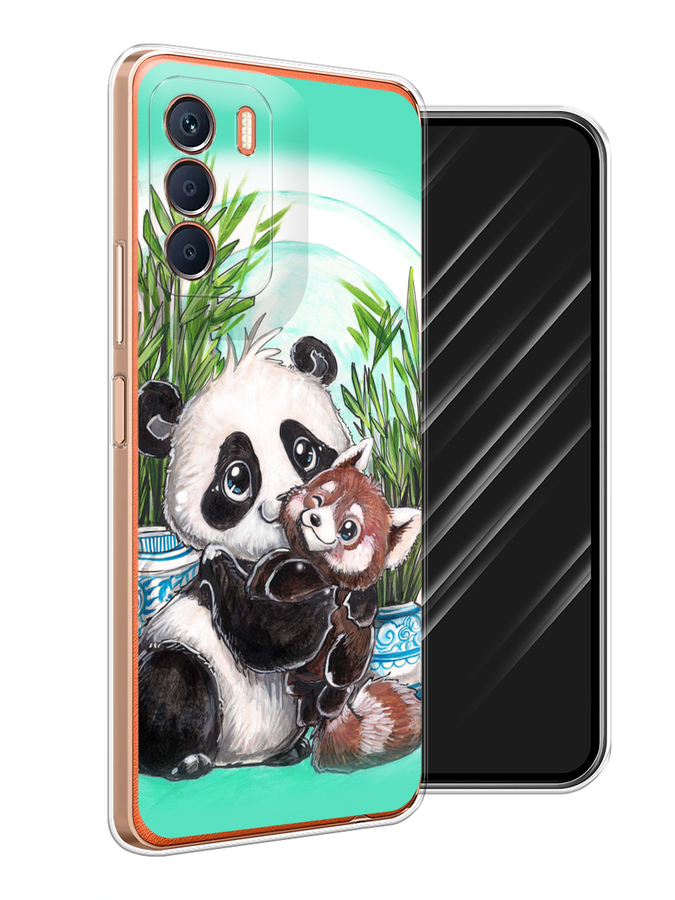 

Чехол Awog на Infinix Zero 5G 2023 "Друзья зверята", Бирюзовый;белый;черный, 3104450-2
