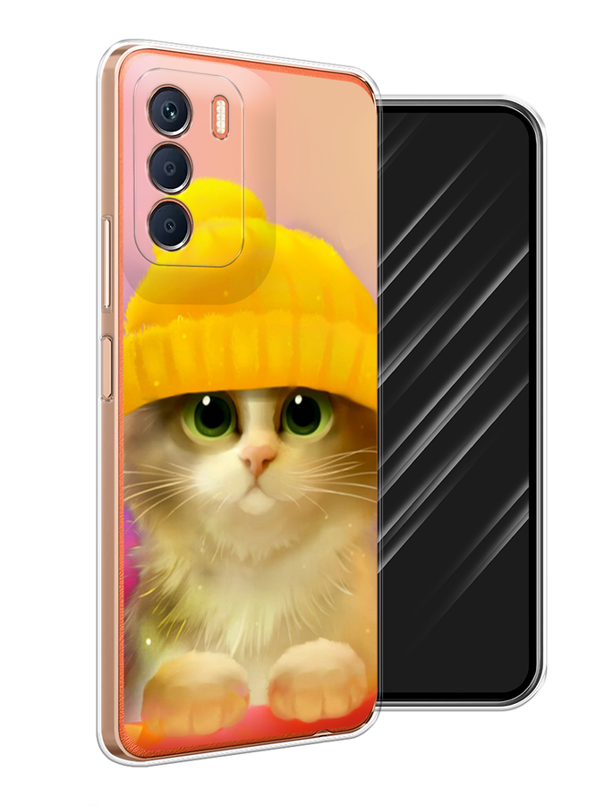 

Чехол Awog на Infinix Zero 5G 2023 "Котенок в желтой шапке", Желтый, 3104450-2