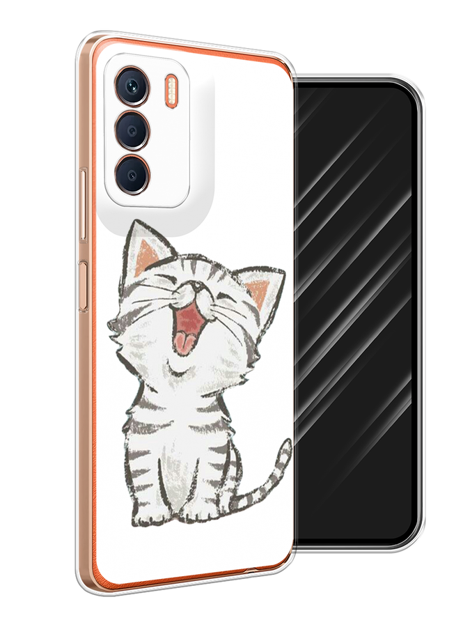 

Чехол Awog на Infinix Zero 5G 2023 "Котенок рисованный", Серый;белый, 3104450-1