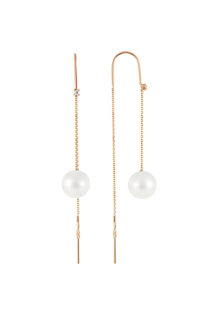 

Серьги из желтого золота с жемчугом/бриллиантом Kari Jewelry СЦЛ103БР, СЦЛ103БР