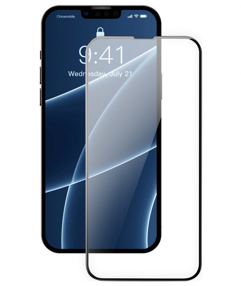 

Стекло Baseus Full Glass 0.3 мм для iPhone 13 Mini с черной рамкой