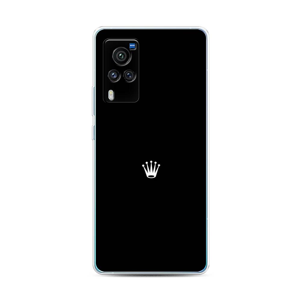 

Чехол Awog на Vivo X60 Pro "Белая корона на черном фоне", Разноцветный, 263850-7