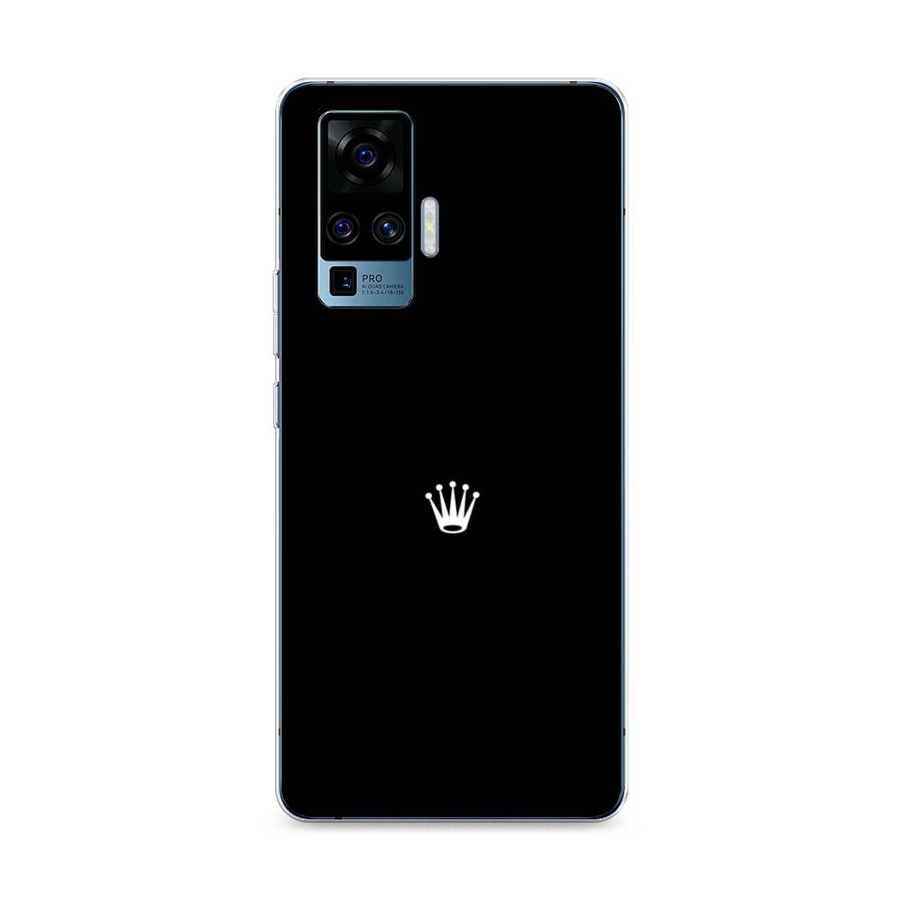 

Чехол Awog на Vivo X50 Pro "Белая корона на черном фоне", Разноцветный, 262350-7