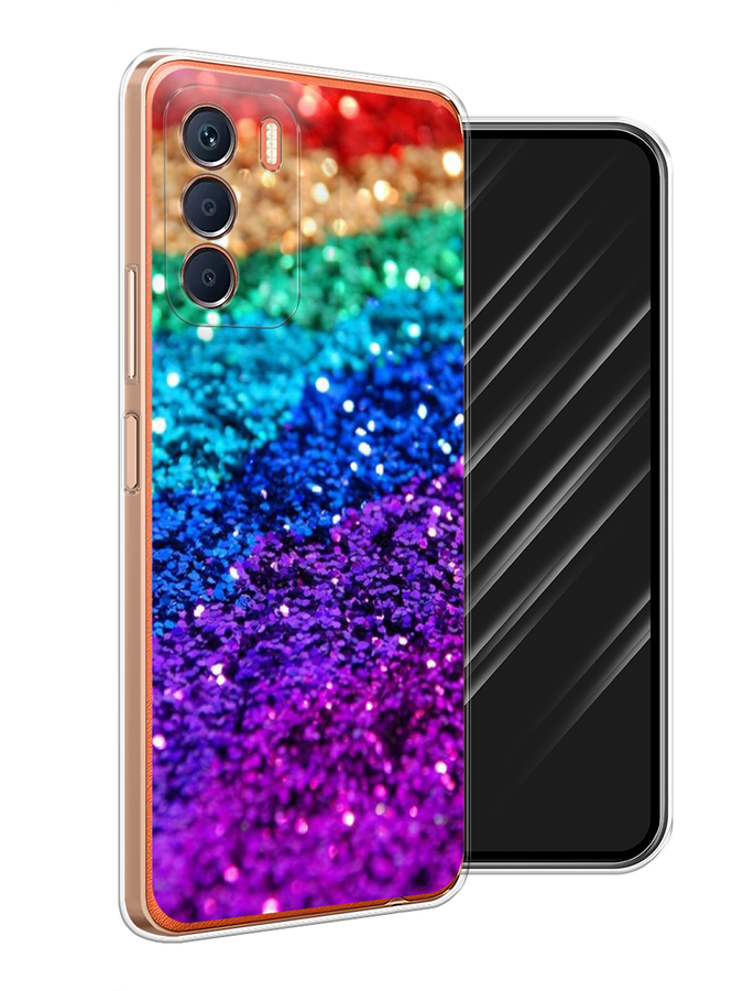 

Чехол Awog на Infinix Zero 5G 2023 "Блестящая радуга рисунок", Разноцветный, 3104450-3