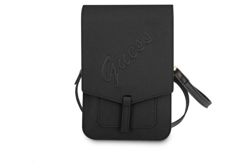 фото Сумка cg mobile guess wallet bag saffiano script logo для смартфонов, черный