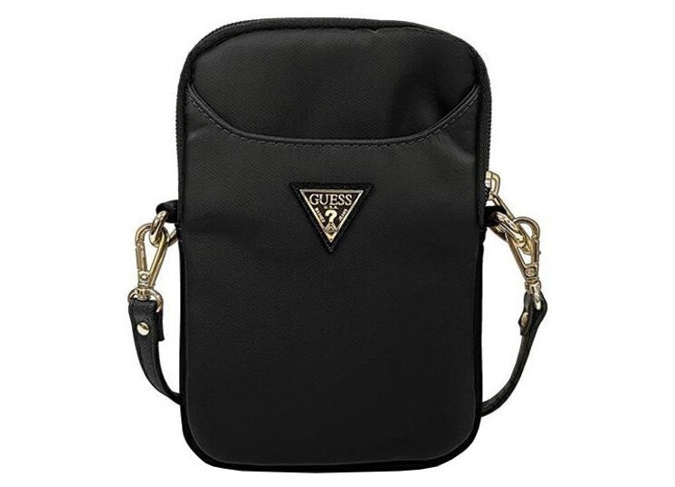 фото Сумка cg mobile guess nylon phone bag with triangle metal logo для телефонов до 8, черный