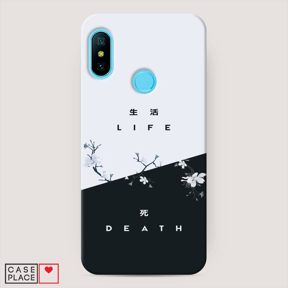 фото Пластиковый чехол "life and death" на xiaomi redmi 6 pro awog