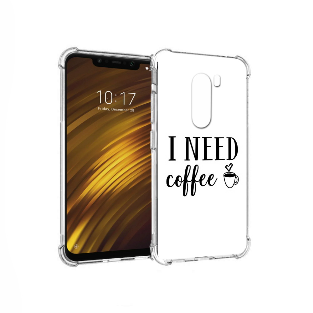 

Чехол MyPads Tocco для Xiaomi Pocophone F1 Мне нужен кофе (PT116503.308.121), Прозрачный, Tocco