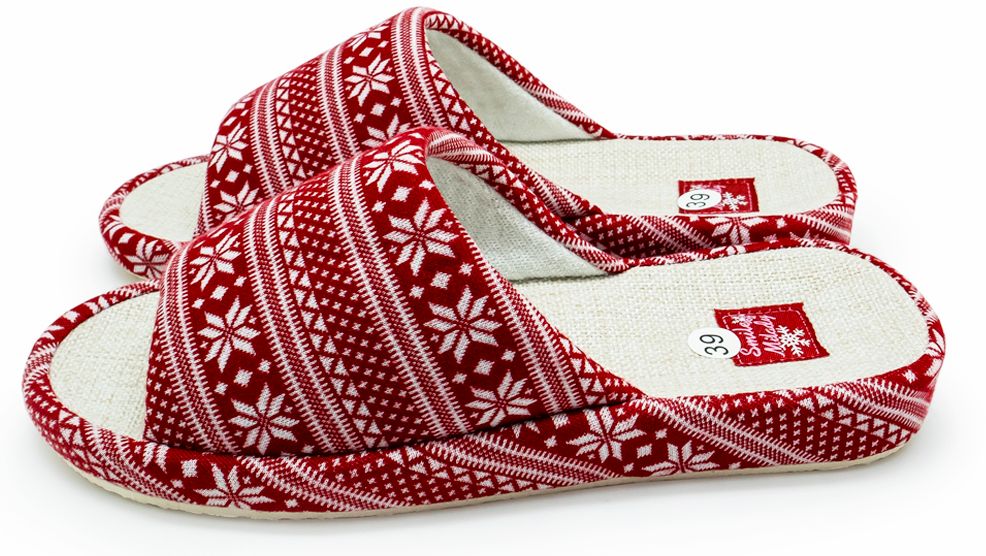

Домашние тапочки женские Smile of Milady SM-200-063 красные 39 RU, SM-200-063