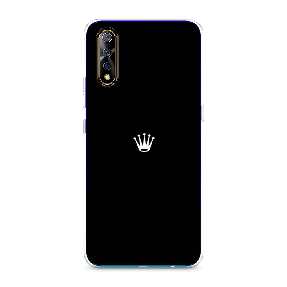 фото Силиконовый чехол "белая корона на черном фоне" на vivo v17 neo awog