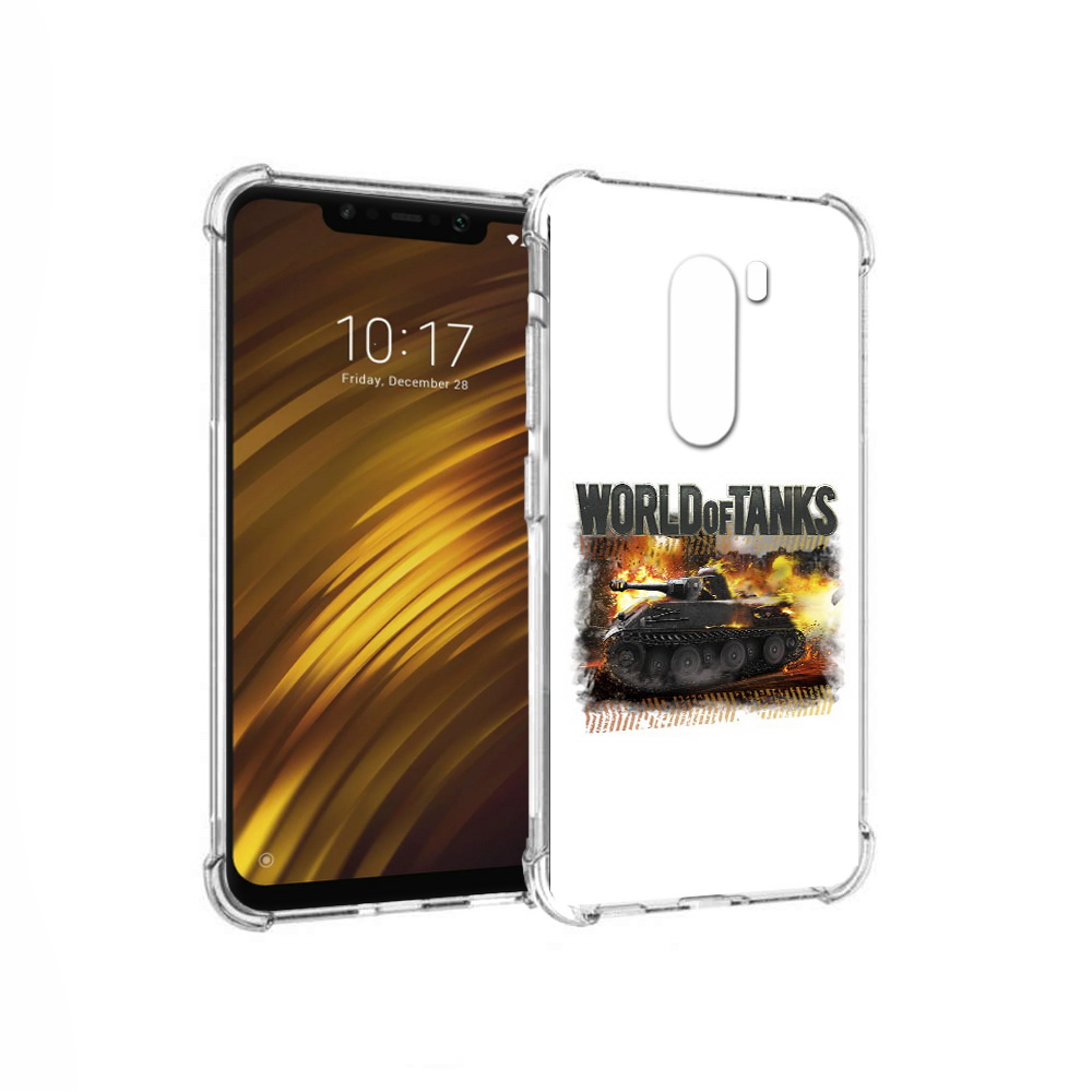 

Чехол MyPads Tocco для Xiaomi Pocophone F1 Мир танков-2 (PT116503.308.118), Прозрачный, Tocco