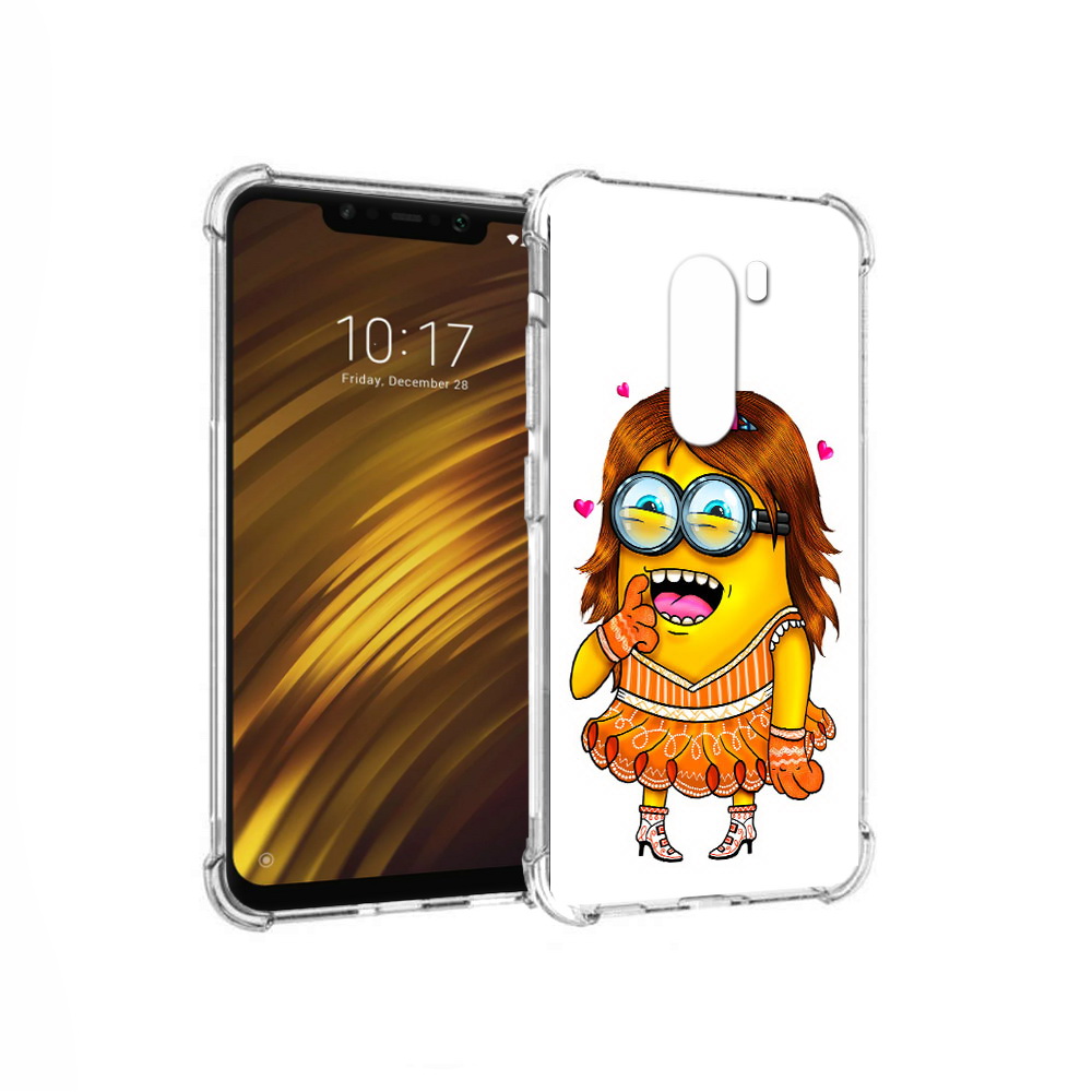 

Чехол MyPads Tocco для Xiaomi Pocophone F1 Миньон девочка (PT116503.308.116), Прозрачный, Tocco