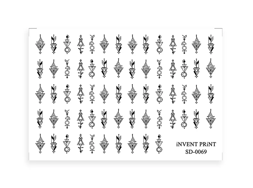 

Набор, iNVENT PRiNT, Слайдер-дизайн «Геометрические фигуры» №SD-69, 3 шт., Черный