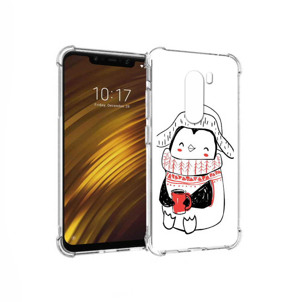

Чехол MyPads Tocco для Xiaomi Pocophone F1 Милый пингвин (PT116503.308.115), Прозрачный, Tocco