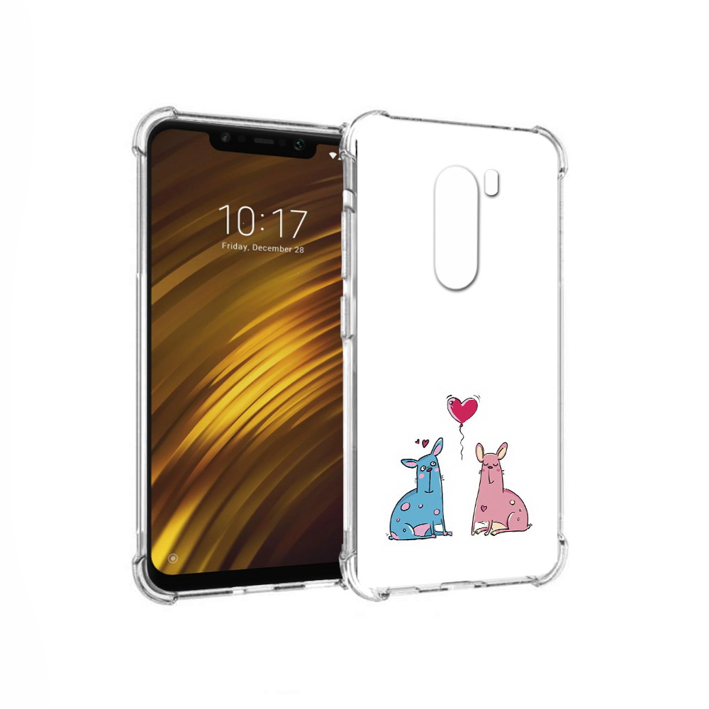 

Чехол MyPads Tocco для Xiaomi Pocophone F1 Лама любовь (PT116503.308.102), Прозрачный, Tocco