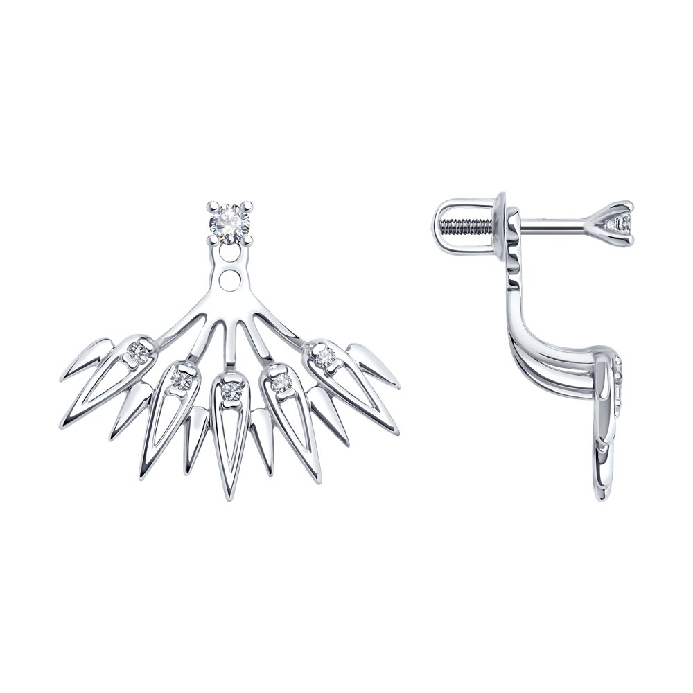 

Серьги из серебра Diamant 94-122-02103-1, фианит, 94-122-02103-1