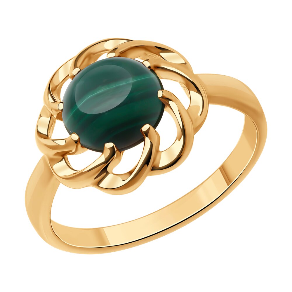

Кольцо из серебра р. , Diamant 93-310-02626-1, малахит, 93-310-02626-1