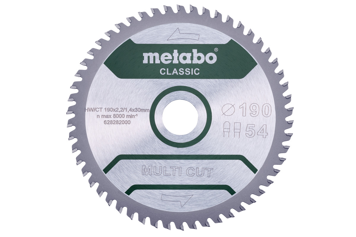 фото Пильный диск универсальный metabo multi cut — classic 160x20x2.2 мм 42 зуба