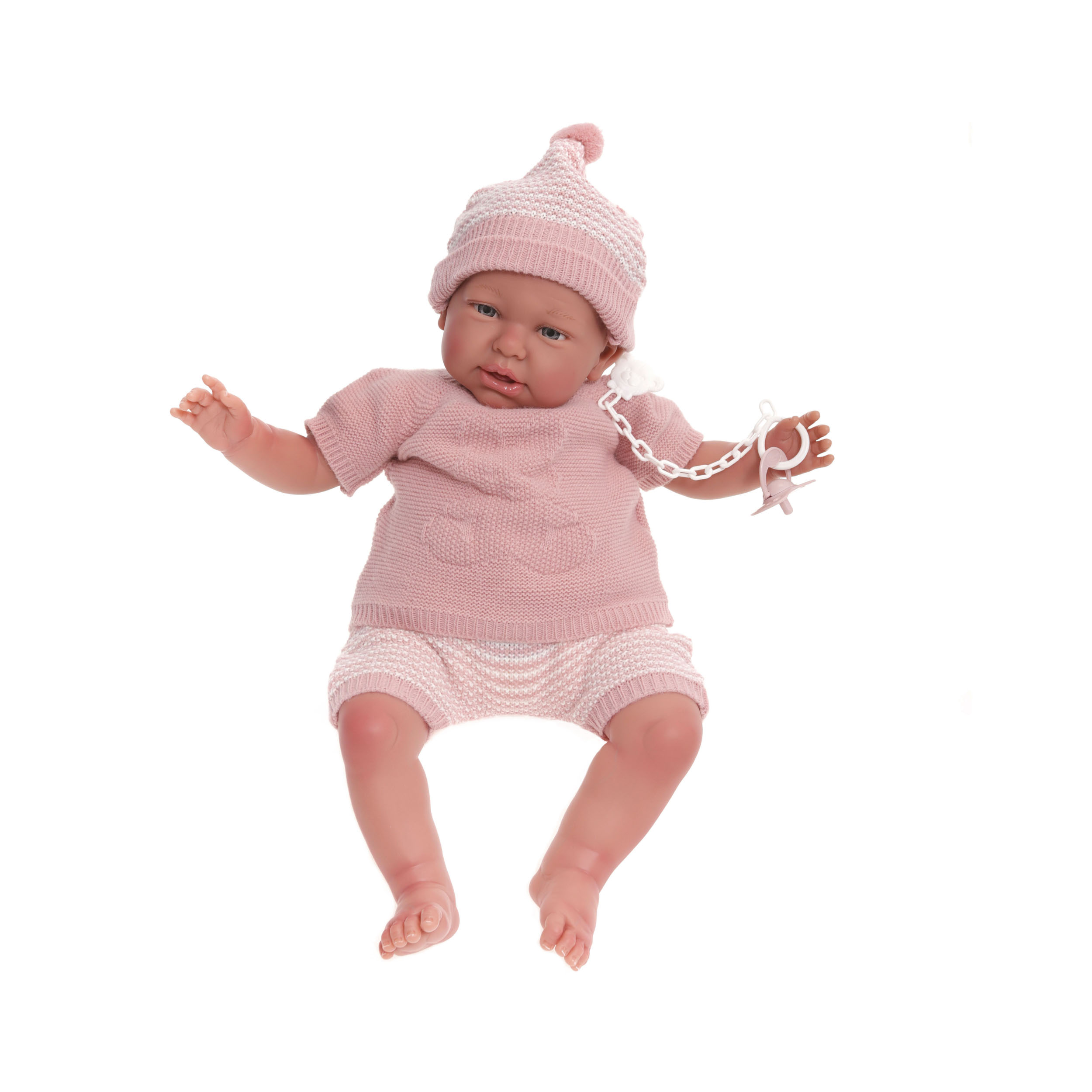 Кукла Antonio Juan Реборн младенец Нурия в розовом, 52 см
