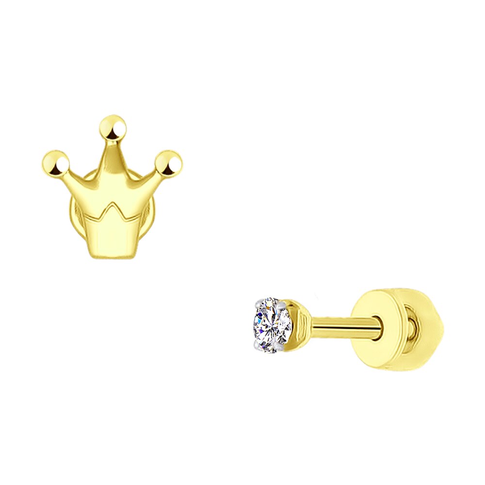 

Серьги из желтого золота SOKOLOV 027271-2, фианит, 027271-2