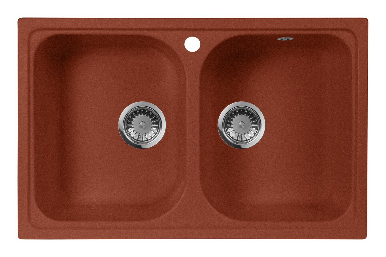 Кухонная мойка AquaGranitEx М-15 красный марс