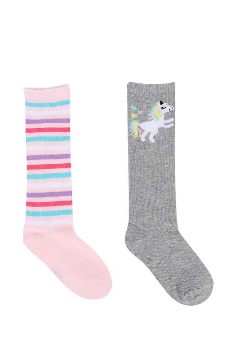 

Носки детские Daniele Patrici A70693, серый, розовый, 14-16, A70693