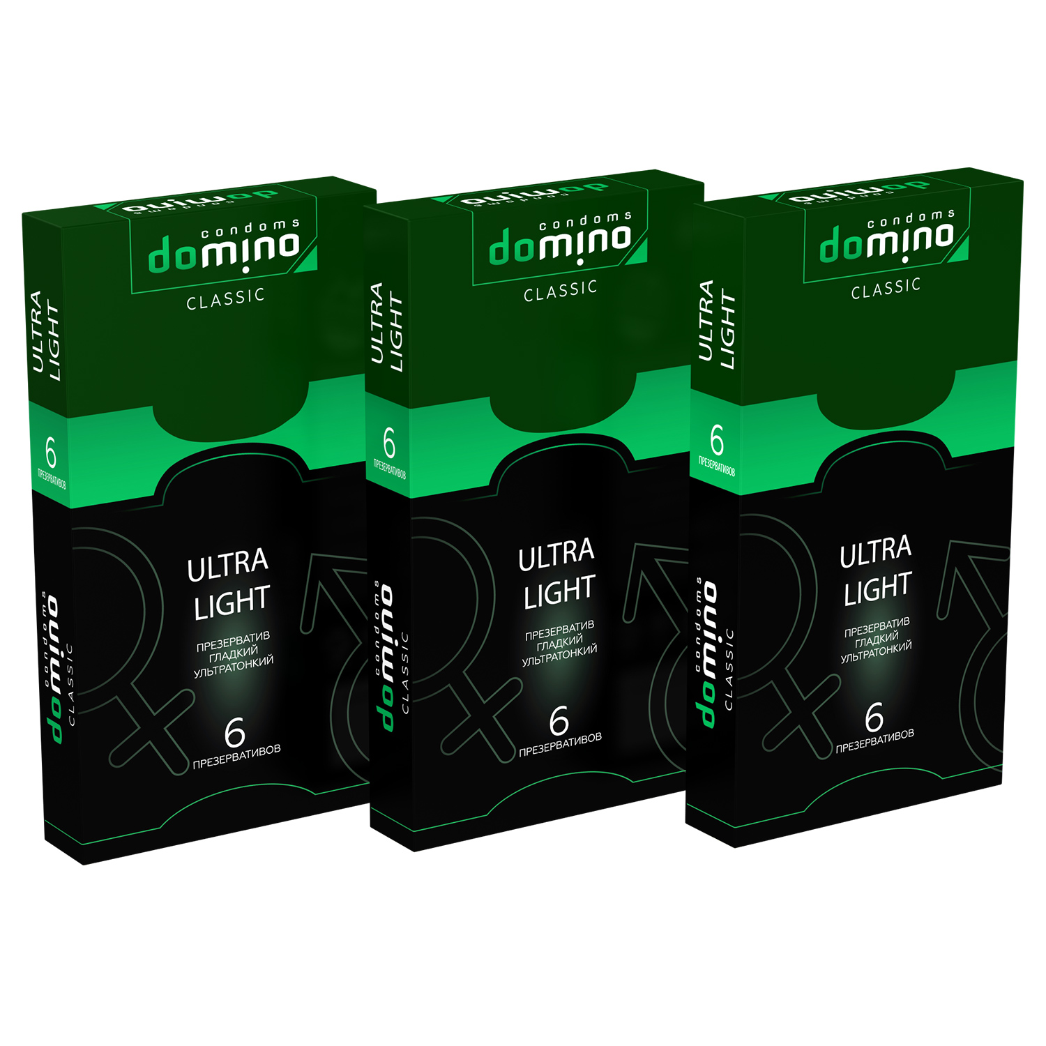 Презервативы Domino Classic Ultra Light 6 шт комплект из 3 пачек  - купить со скидкой