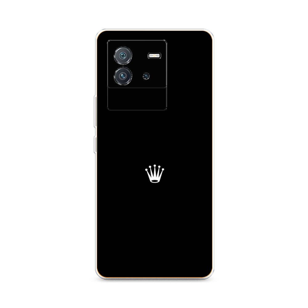 фото Силиконовый чехол "белая корона на черном фоне" на vivo iqoo neo 6 awog