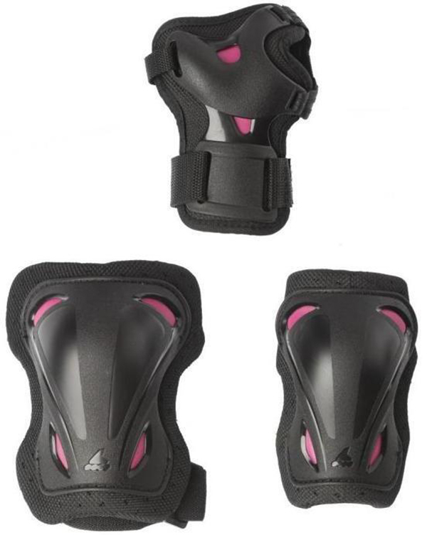 фото Комплект защиты rollerblade 2021 skate gear w 3 pack black/raspberry (us:m)