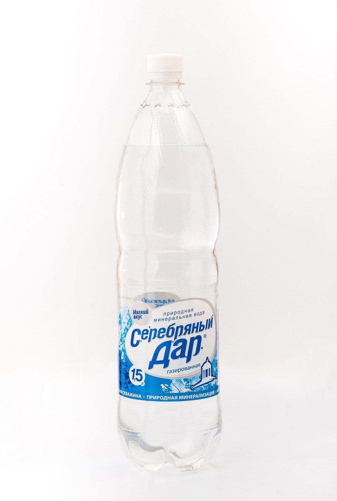 

Вода минеральная Серебряный дар газированная столовая 1,5 л