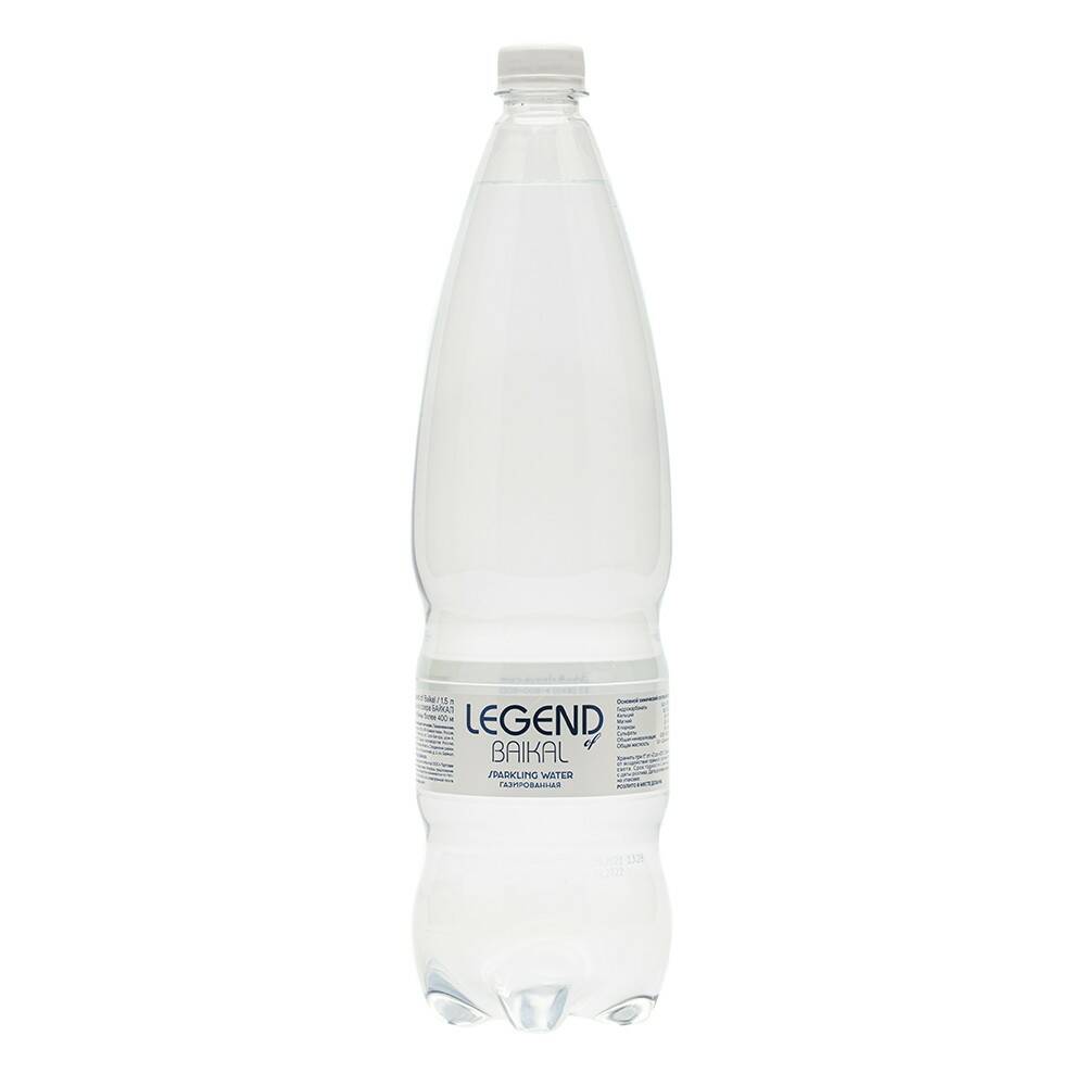 Вода питьевая Legend of Baikal газированная 1,5 л  6 шт